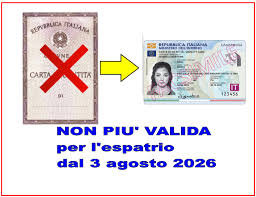 avviso documento di identità